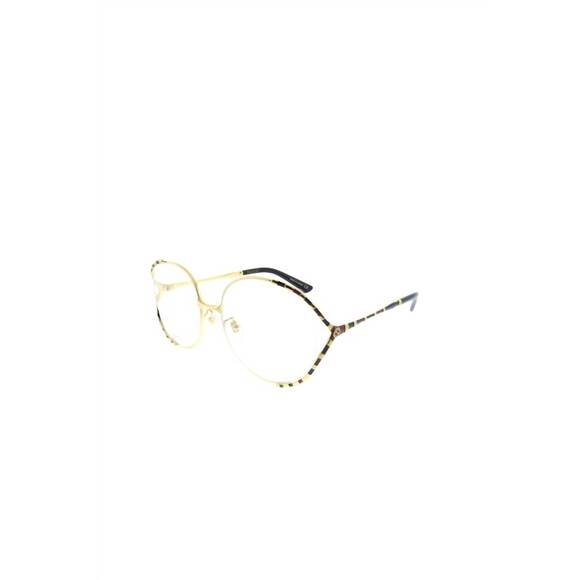 NEW GUCCI round metal eyeglasses in gold - Picture 1 of 3